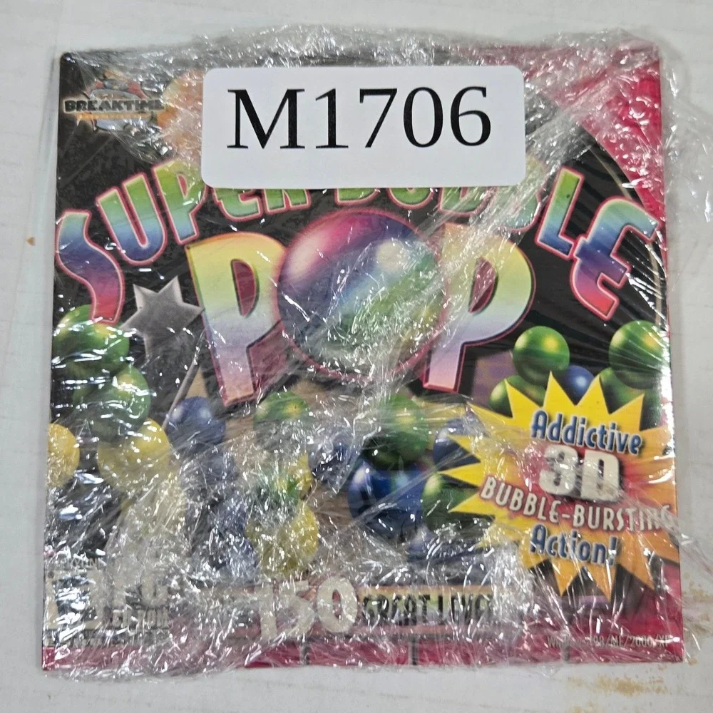 Super Bubble Pop PC Game 2002 Vintage Y2K CD-ROM Breaktime Entertainment